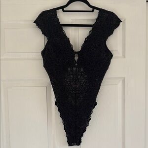 Black Velvet Bodysuit